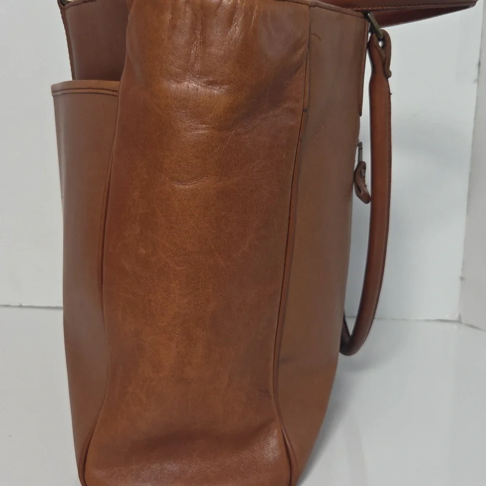 Eddie Bauer Leather Tote Bag